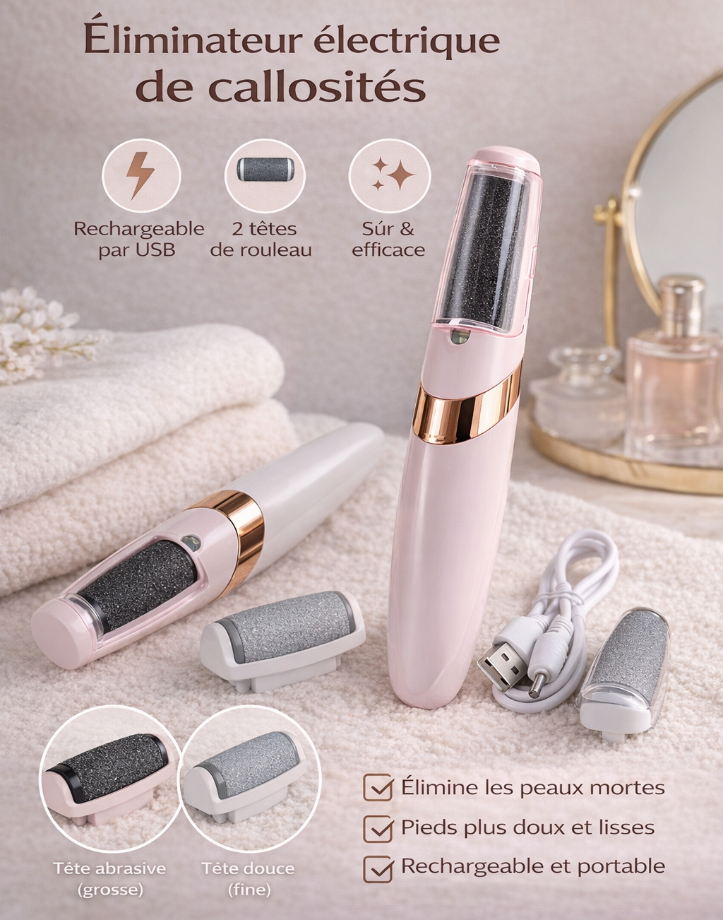 Râpe Électrique pour Pieds – Electric Foot Grinder
